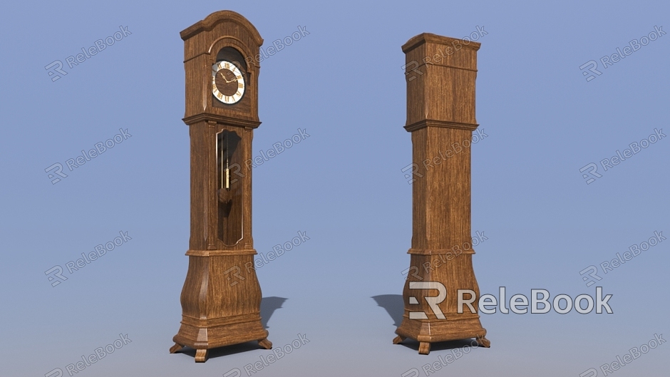 Retro Floor Clock model