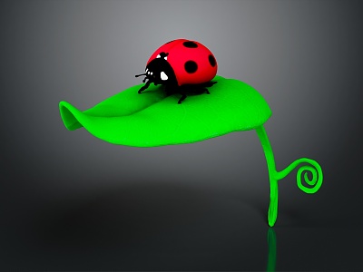 Modern scarab beetle 3d model