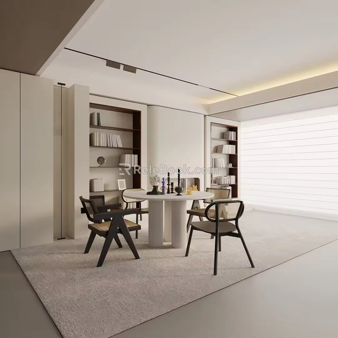 Modern dining table 3d model