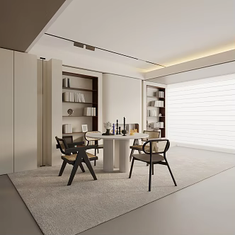 Modern dining table 3d model