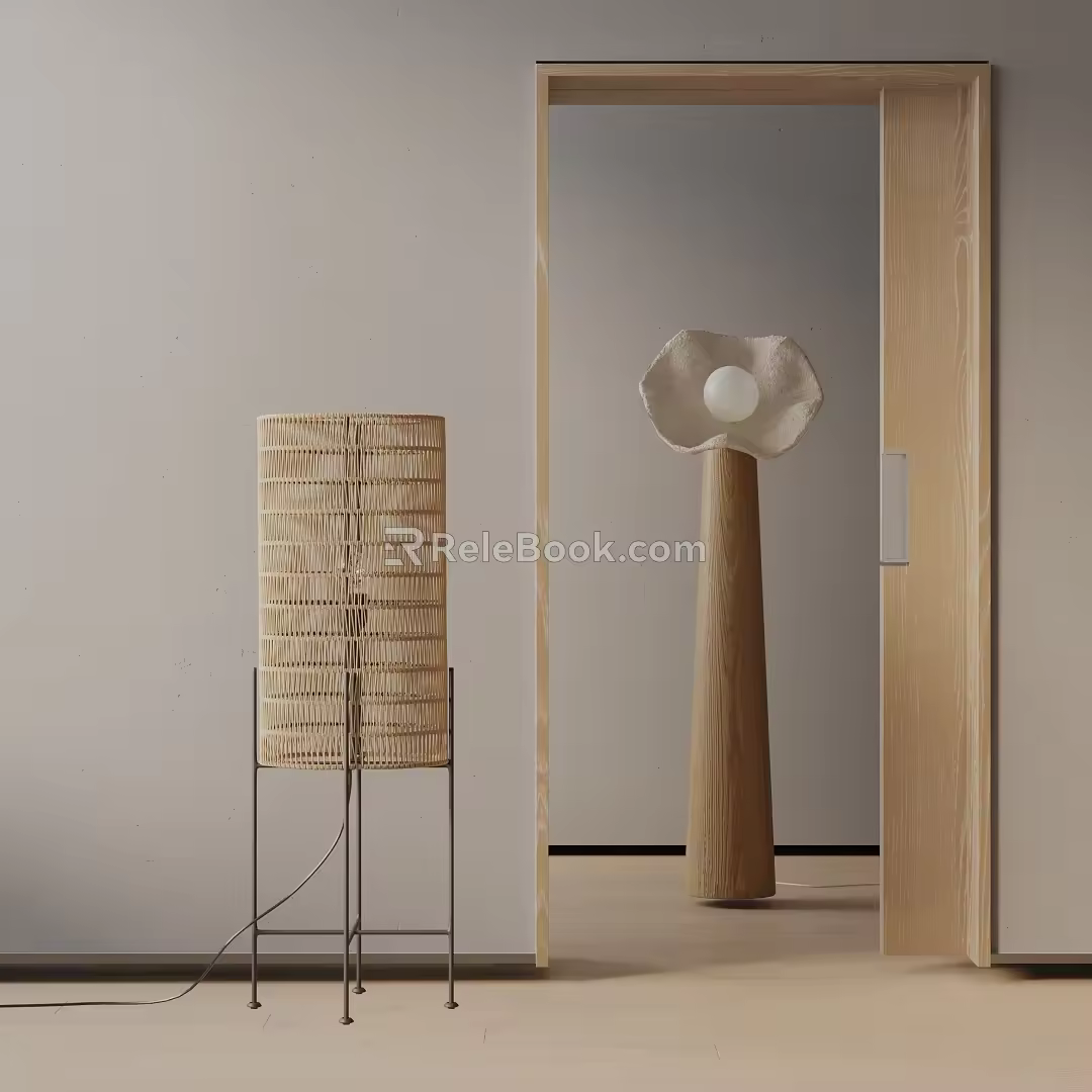 Modern floor lamp 3d model