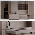 Sleek Modern Kitchen Interior Design With Wooden Cabinets Island Counter Sink And Appliances