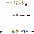 Essential Office Supplies Including Colored Paper Clips Scissors Sticky Notes Ruler Tape And Pens