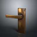 Brass Door Handle For Home Hardware With Modern Design And Durable Metal