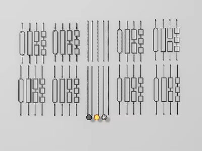 Various Decorative Railing Design Ideas With Different Patterns for Modern Home and Office Spaces 3d model