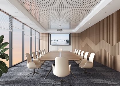 Modern Conference Room 3d model