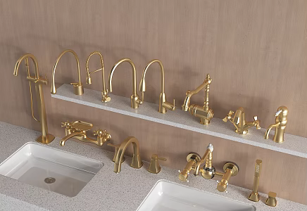 French faucet basin faucet sink faucet vegetable basin faucet sink faucet 3d model