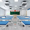 Modern Classroom Experimental Classroom 3d model
