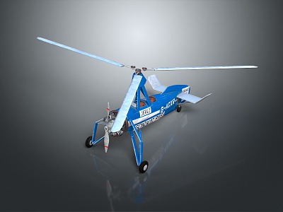 Modern Helicopter Civil Helicopter 3d model