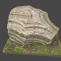 Outdoor Stone Land Stone Pile 3d model