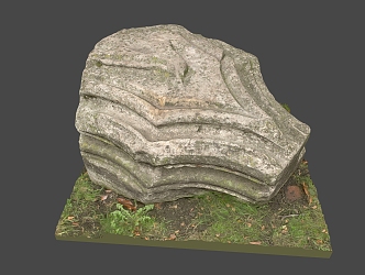 Outdoor Stone Land Stone Pile 3d model