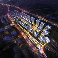 Aerial View Planning of Urban High Rise Buildings With Night Road Network