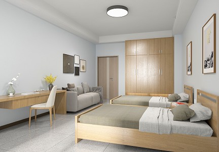 Teachers' dormitory 3d model