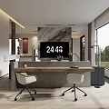 Elegant Modern Living Dining Room Interior With Open Layout Sofa Dining Table And Pendant Lighting