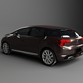 Citroen car hatchback car 3d model