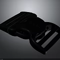 Black Plastic Buckle For Outdoor Gear With Adjustable Straps And Secure Fastening