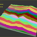 3D Terrain Model Showcasing Mountain Ranges And Detailed Topographic Landform Features