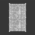 Ornate Stone Terrace Structure With Carved Railings Decorative Statues And Patterned Flooring