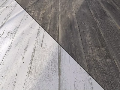 Stylish Two Tone Black And White Wooden Flooring Design For Interior Spaces 3d model