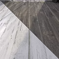 Stylish Two Tone Black And White Wooden Flooring Design For Interior Spaces
