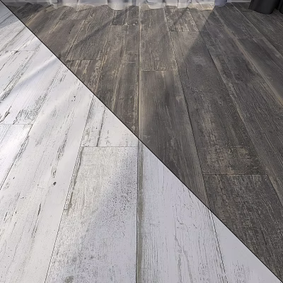 Stylish Two Tone Black And White Wooden Flooring Design For Interior Spaces 3d model