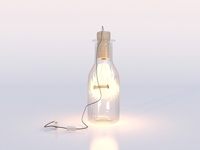 Special-Shaped Table Lamp Wine Bottle 3d model