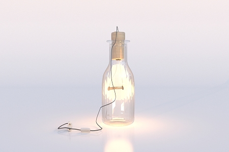 Special-Shaped Table Lamp Wine Bottle 3d model