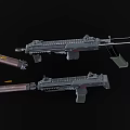 mp7 submachine gun automatic submachine gun 3d model