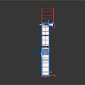 TIGER Industrial Mechanical Device With Blue White Structure And Red Safety Guardrail