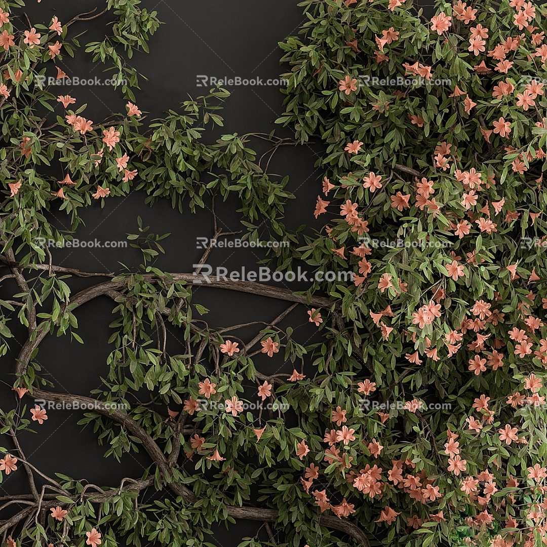 Modern Plant Wall 3d model