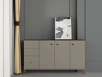 modern bucket cabinet 3d model