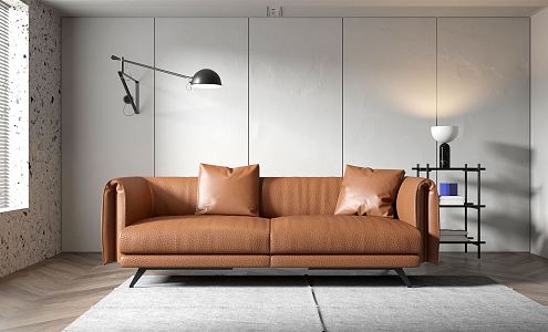 Modern double sofa 3d model