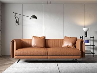 Modern double sofa 3d model