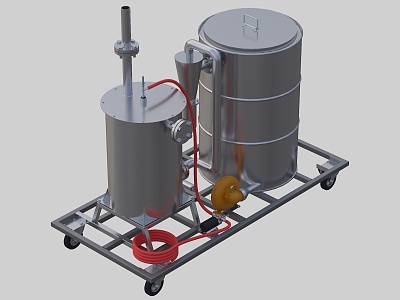 Industrial Incinerator Portable Incinerator 3d model