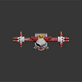 Red Clown Character With Spring Arms Legs Yellow Claws And Polka Dot Bowtie