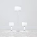 Floor lamp table lamp combination 3d model