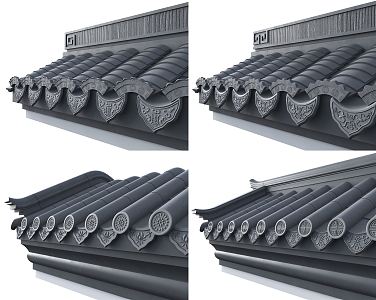 Chinese eaves 3d model