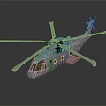 Modern White Helicopter With Large Rotors Sleek Body And Detailed Windows Design