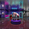 Modern Internet Cafe Internet Cafe 3d model