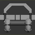Industrial Robotic Mechanical Device With Jointed Arms And Metal Components