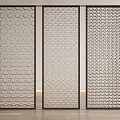 Modern Decorative Room Dividers With Intricate Patterns And Metal Frames For Home Interior