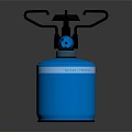 Portable Blue Gas Stove With Butane Burner For Camping Outdoor Use