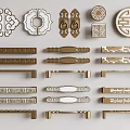 New Chinese Style Handle Cabinet Door Handle Cabinet Door Handle Metal Handle Drawer Handle Door Handle 3d model