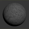 3D Glowing Lava Textured Sphere With Reflective Red Orange Surface Patterns