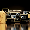 Industrial Mechanical Model Display With Pipes Equipment Screens And LOGO