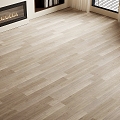 Warm gray wood floor Log wood floor 3d model