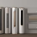 Modern Air Conditioners Collection With Standing And Wall Mounted Sleek Design For Home Use 3d model