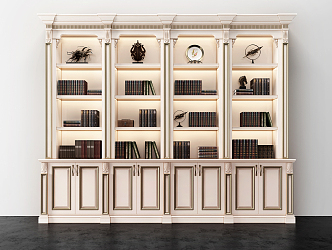 Jane European Bookcase 3d model