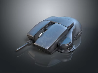 Ergonomic Wired Computer Mouse With Comfortable Grip Modern Design And Precision Control Features 3d model