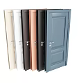 Modern Swing Doors With Multiple Color Choices And Panel Design For Interior Decor